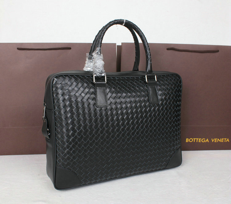 Bottega Veneta intrecciato VN briefcase M80009B black - Click Image to Close